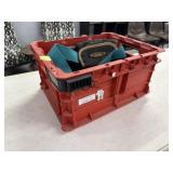 Crate with Wire and Tool Belt