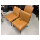 Lot of 3 Reclining Metal Chairs