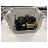 Crate of Retevis Walkie-Talkies and Chargers