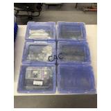 Lot of 6 Akro-mils Containers w/Contents