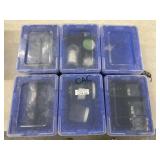 Lot of 6 Akro-Mils Containers w/Contents
