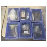 Lot of 6 Akro-Mils Containers w/Contents