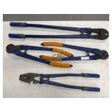 Lot of 4 Tyler Tool Swagers/Cable Cutters