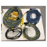 Lot of Assorted Extension Cords