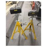 Lot of 2 VEVOR Adj. Height Portable High Pipe Stan