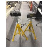Lot of 2 VEVOR Adj. Height Portable High Pipe Stan