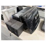 Lot of Assorted Speakers and 3 LG Monitors