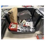 Crate of Metal Brackets and More