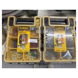 Lot of 2 Dewalt Pro Organizers w/Contents