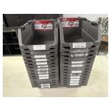 Approximately 28 Husky Stackable Click Bins