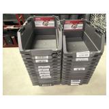 Approximately 28 Husky Stackable Click Bins