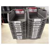 Approximately 25 Husky Stackable Click Bins