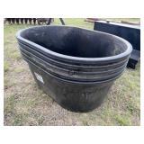 Lot of 5- 110GAL Water Troughs