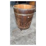 Asian Wood Drum Table