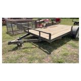 Single Axle Bumper Pull Trailer 12ft