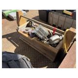 Wooden Tool Box w/Contents