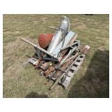 Pallet Lot of Yard Tools, Air Tank & Extinguishers