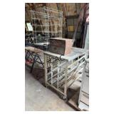 Can & Tray Rack W/Small Kitchen Cabinet