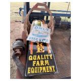 Lot of Assorted Signs & Basket