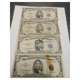 Lot of 14 - $5 Silver Certificates