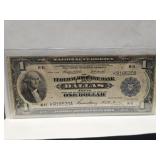 1918 $1 Federal Reserve Bank Note (Dallas)