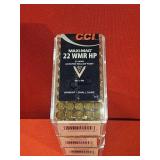 50rds CCI 22WMR HP Maxi-Mag 40gr JHP