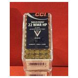 50rds CCI 22WMR HP Maxi-Mag 40gr JHP