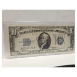 1394A $10 Silver Certificate w/Blue Seal
