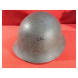 Dutch M53 Steel Combat Helmet w/Liner-Cold War Era