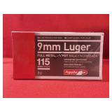 50rds Aguila 9mm Luger 115gr FMJ