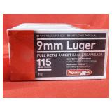 50rds Aguila 9mm Luger 115gr FMJ