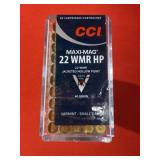 250rds CCI Maxi-Mag 22WMR 40gr TMJ