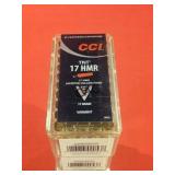 250rds CCI 17HMR TNT 17gr JHP