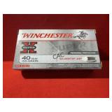 50rds Winchester Super-X 40S&W 155gr Silvertip HP