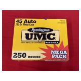 236rds Remington UMC 45Auto 230gr Metal Case