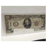 1934A $20 Hawaii Emergency Banknote