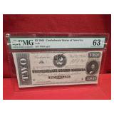 1864 $2 Confederate States of America T-70