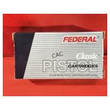 50rds Federal Classic 9mm Luger 115gr Hi-shok