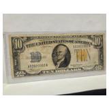 1934A $10 Silver Certificate "North Africa" WWII