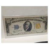 1934A $10 Silver Certificate "North Africa" WWII