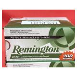 100rds Remington UMC 38Spcl+P 125gr JHP