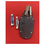 Lot of 4 Assorted Rough Rider Knives