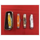 Lot of 4 Assorted Case Knives