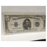 1934D $5 Silver Certificate w/6-6