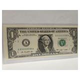 2009 $1 Federal Reserve Note w/Radar Serial #
