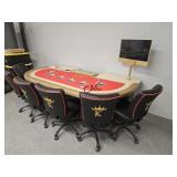 Poker Table w/6 Chairs