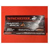 20rds Winchester Razorback XT 223Rem 64gr