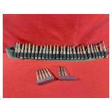 35rds 7.62X54R Ammo w/Clips and Belt