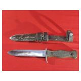 German Cold War Era Bundeswehr Bayonet w/Scabbard