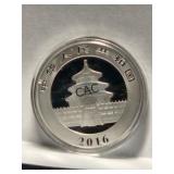 2016 China Panda 1oz Silver Round in Capsule